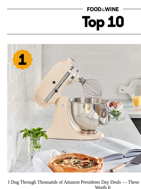 foodandwine newsletter: 10 Kitchen Picks Actually Worth It During Amazon's...