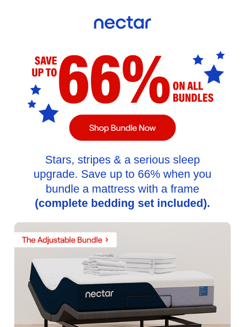 nectarsleep newsletter: Bed + frame + bedding = Presidents’ Day comfort, u...