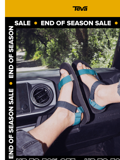 teva newsletter: 📣 LAST DAY FOR END OF SEASON SALE 📣