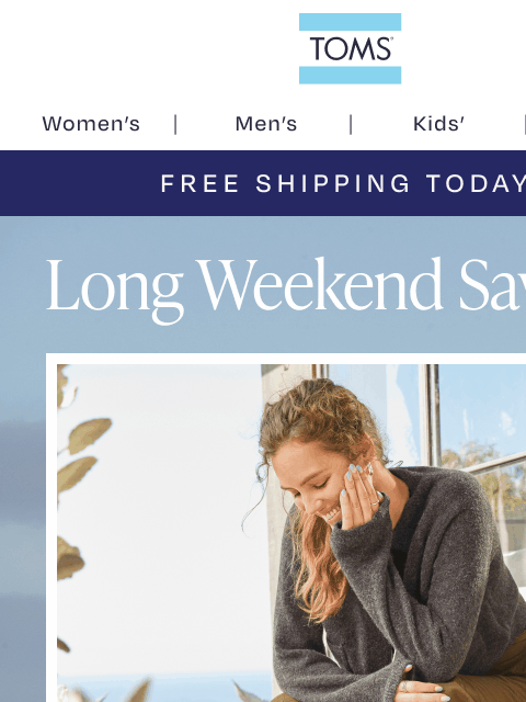 toms newsletter: Take 25% Off + Free Shipping (Ends Tomorrow!) ✨