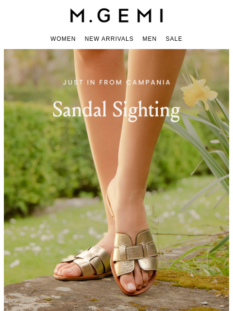 mgemi newsletter: New Today: The Mafalda Sandals