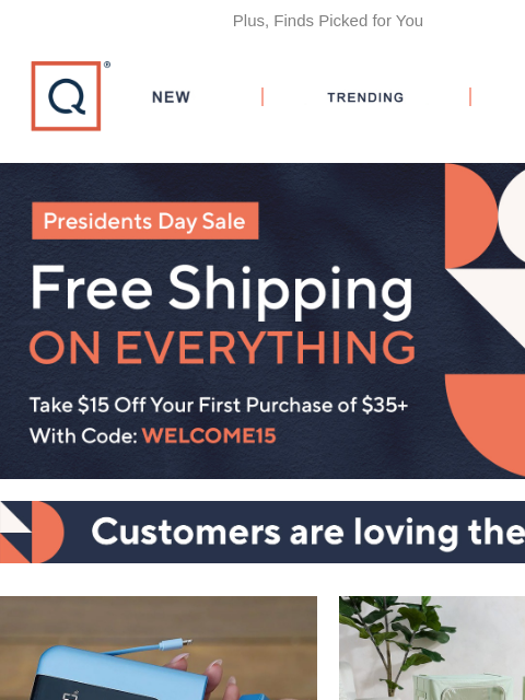 qvcemail newsletter: $15 Off + Free Shipping Is Waiting