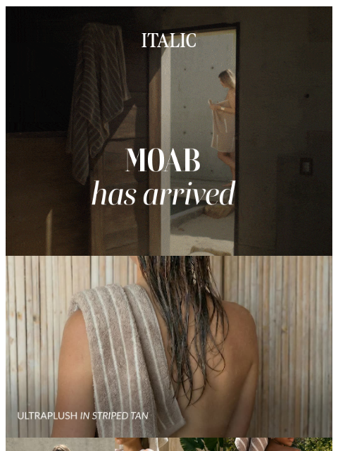 italic newsletter: INTRODUCING: The Moab Collection