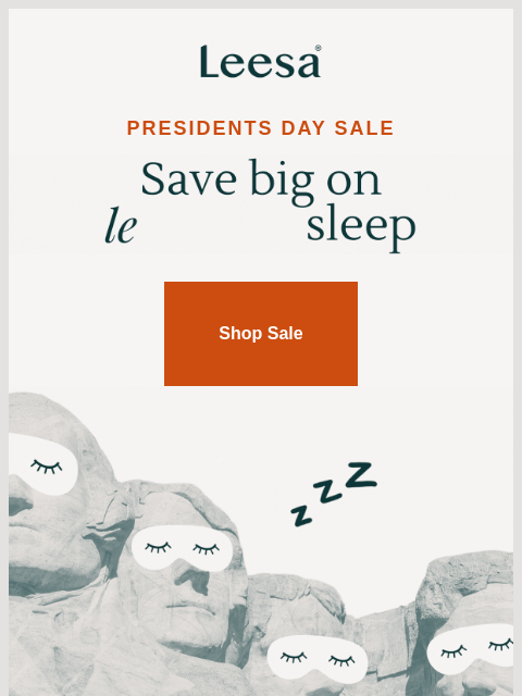 leesasleep newsletter: Legendary sleep, now on sale