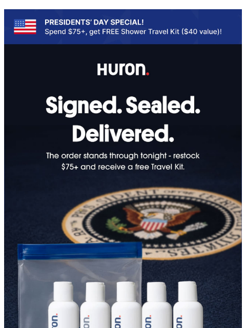 usehuron newsletter: Final Hours: Free Travel Kit