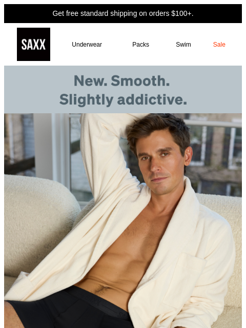 saxxunderwear newsletter: Just dropped: Smooth Luxe