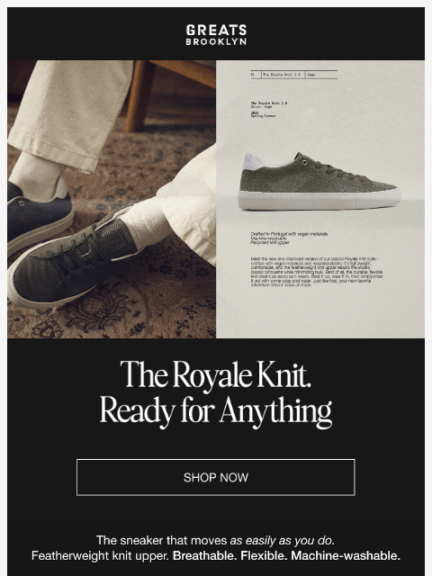 greatsbrand newsletter: NEW COLORS: The Royale Knit