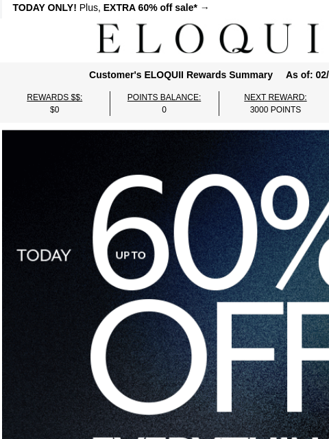 eloquii newsletter: Up to 60% off EVERYTHING