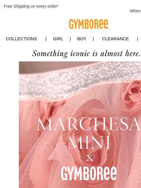 gymboree newsletter: Our Limited-Edition Collaboration Arrives Soon... ...