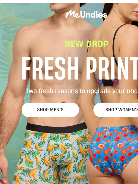 meundies newsletter: Go floral. Go fruity. Go wild.