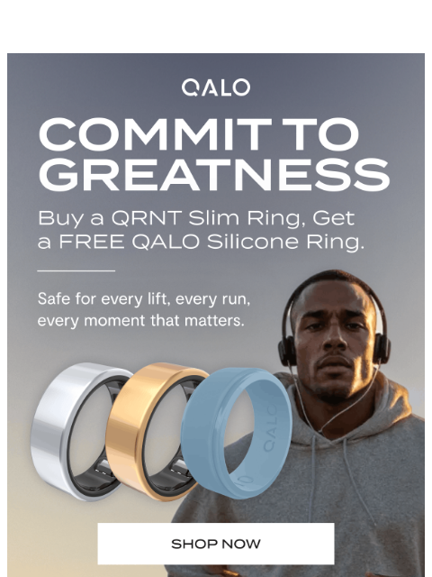 qalo newsletter: Unlock Your FREE Silicone Ring