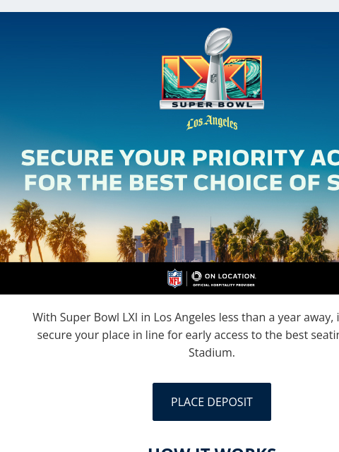 seahawksemail newsletter: Secure Your Spot at Super Bowl LXI in Los Angeles