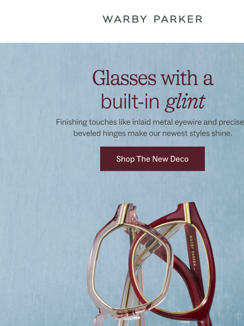 warbyparker newsletter: Accentuate your eyes