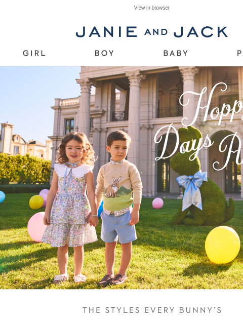 janieandjack newsletter: Something new for every bunny