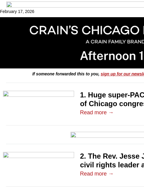crainalerts newsletter: Super-PAC money floods congressional races