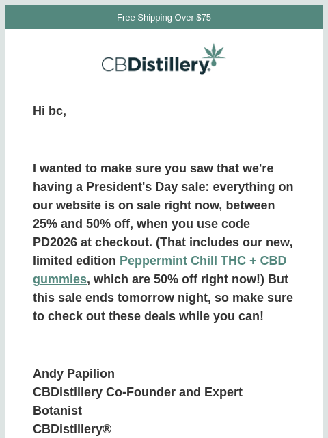 thecbdistillery newsletter: Did you see this?