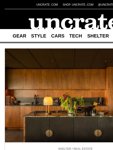 uncrate newsletter: Shaun White's Former Hollywood Hideaway & more