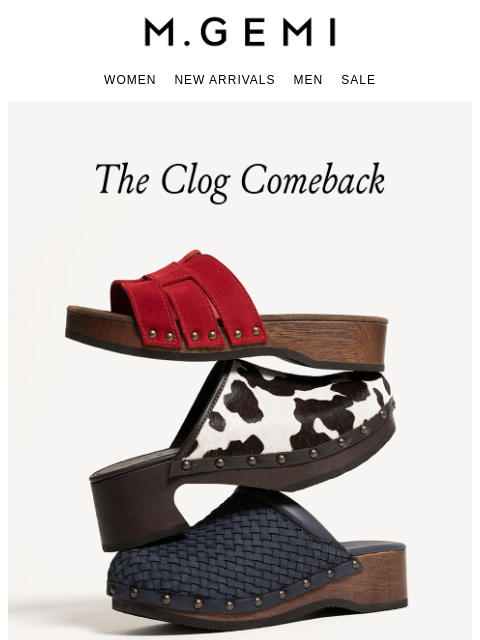 mgemi newsletter: A Trio Of Clogs