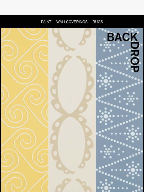 backdrophome newsletter: NEW : CLASSIC MOTIFS, REIMAGINED 🏛️