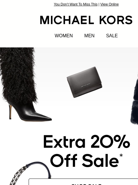 michaelkorsmail newsletter: Style Is On Sale—Save An Extra 20% Off!