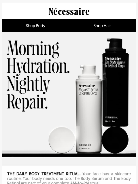 necessaire newsletter: The AM-to-PM Ritual