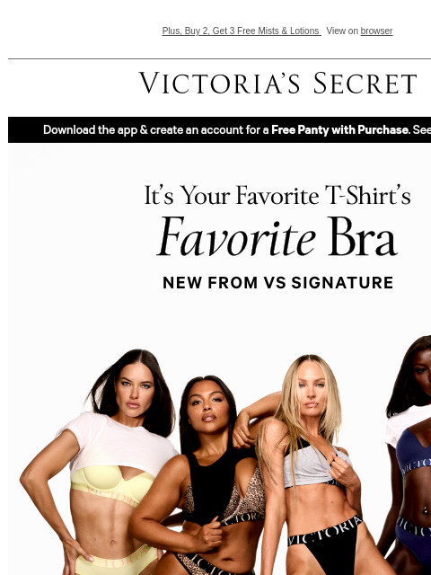 victoriassecret newsletter: Introducing The NEW T-Shirt Bra