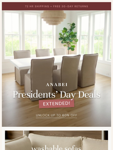 anabei newsletter: Missed out yesterday? We’ve got you!