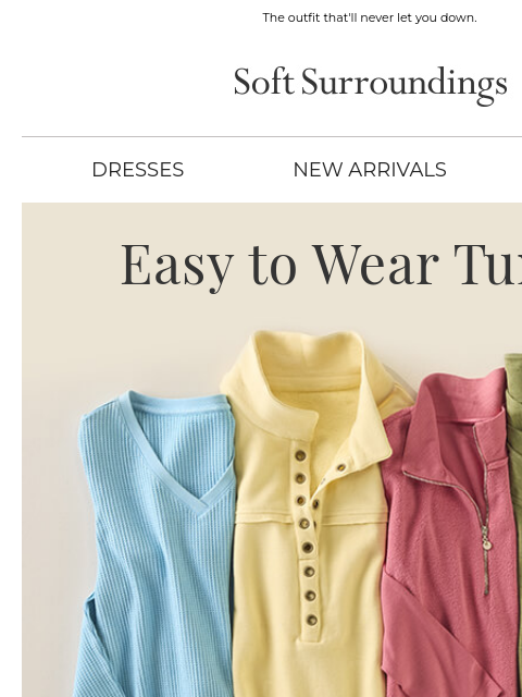 softsurroundings newsletter: Tunics & Leggings