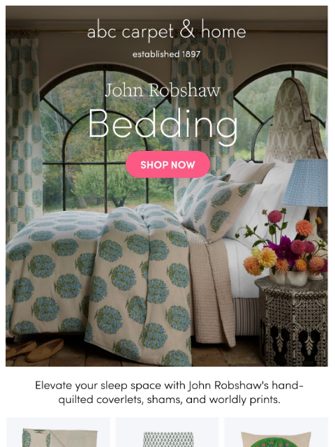 abchome newsletter: Dreamy New Bedding Just Dropped!