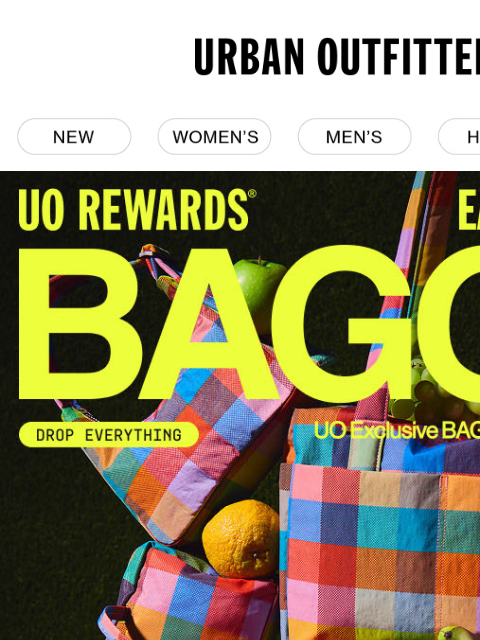 urbanoutfitters newsletter: 📢EARLY ACCESS: BAGGU Madras is back!