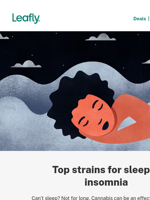 leafly newsletter: The best strains for a good night’s sleep 😴