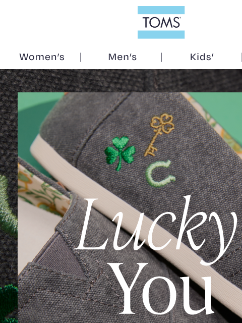 toms newsletter: 🍀 New Alpargatas! Wait & You’ll Be Out of Luck