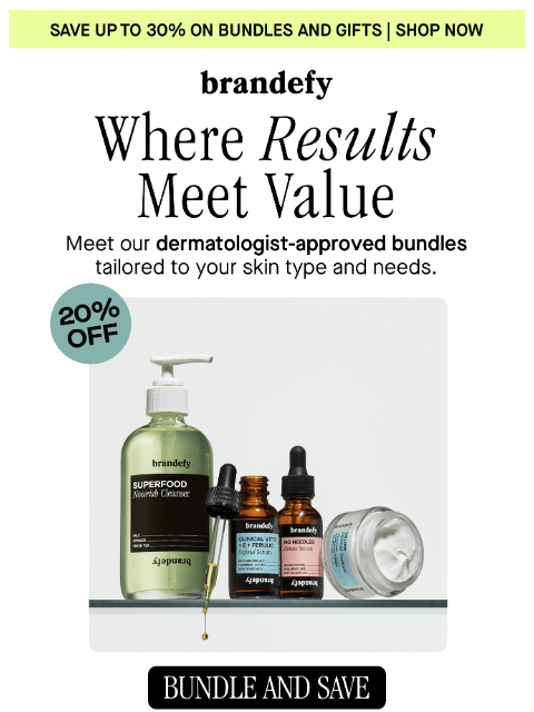 brandefyskin newsletter: Your routine, simplified