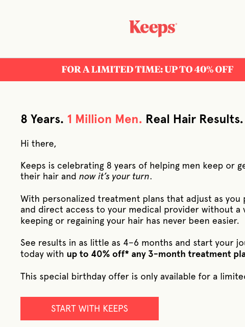 keeps newsletter: This only happens once a year