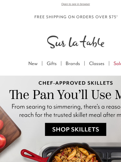 surlatable newsletter: 🍳 If you only use one pan, make it a skillet.