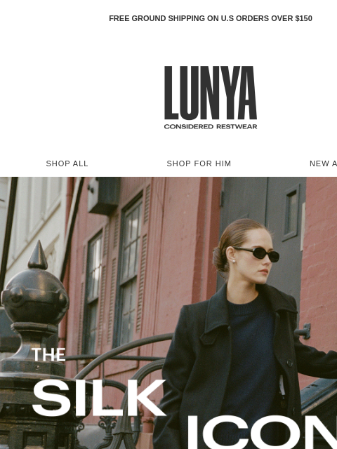lunya newsletter: THE SILK ICONS CAPSULE