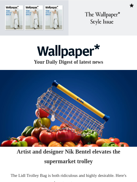 futureplc newsletter: Lidl trolley turns fashion statement