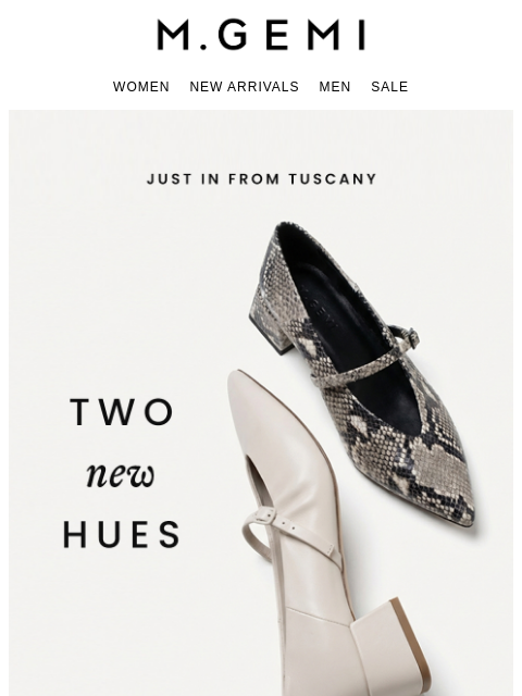 mgemi newsletter: New In Ecru & Python Print