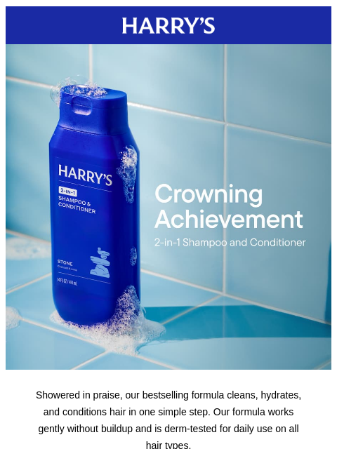 harrys newsletter: A time-saving hack for your shower