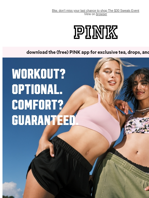 vspink newsletter: Gym Girlies Are Gonna Loveee This 💖