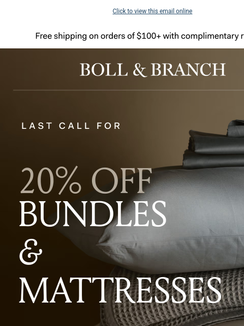 bollandbranch newsletter: 🚨 Last day: don’t miss 20% OFF Bundles