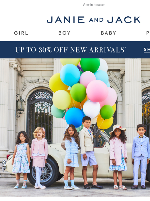 janieandjack newsletter: Spring looks to love + up to 30% off