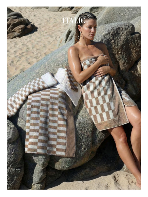 italic newsletter: Introducing: The Checkered Pietra Towel