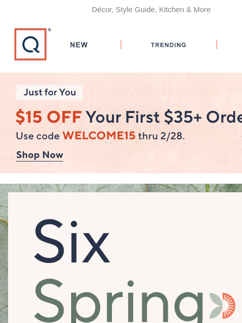 qvcemail newsletter: Six Ways to Spring Forward