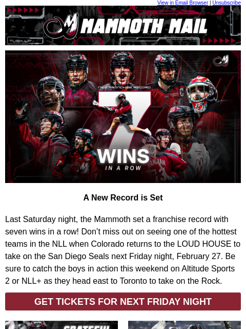 thecoloradomammoth newsletter: 🦣 The Mammoth are Rolling