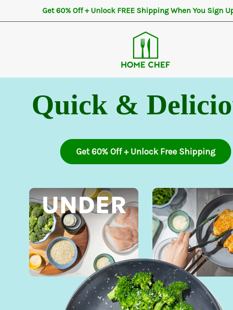 homechef newsletter: Decision fatigue at dinnertime? We get it. Let our...
