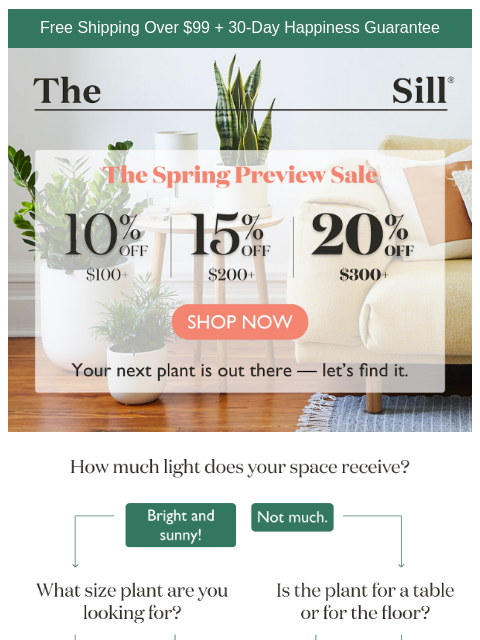 thesill newsletter: What's your next plant? Take the quiz!