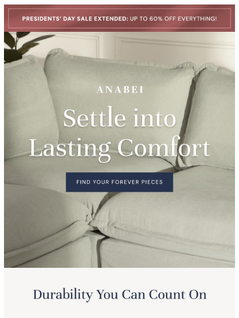 anabei newsletter: Uncompromising Quality & Style