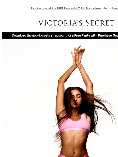 victoriassecret newsletter: NEW VS Signature Logo & Colors