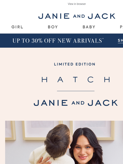 janieandjack newsletter: Inside: a limited-edition matching moment